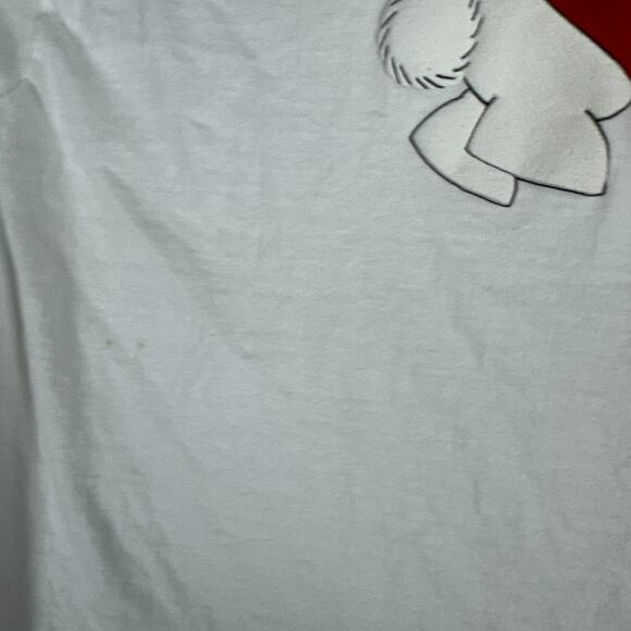 Vintage Royal Tees Shirt Mens L Valentines White Bunny Heart Love Hanes USA 90s - Picture 4 of 10